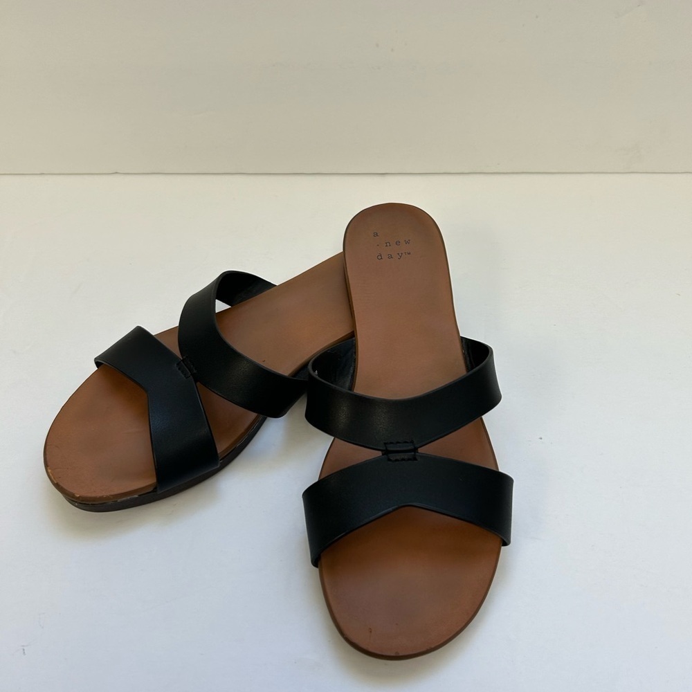 A new day Target Catie Slide Sandals Black Size 6